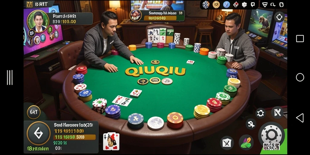 Tangkapan layar utama dari gameplay QiuQiu yang mendebarkan.