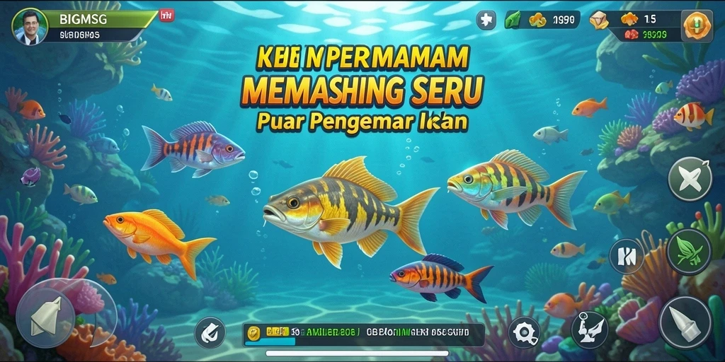 Tangkapan ikan yang beragam dan gameplay seru di BIGMSG.