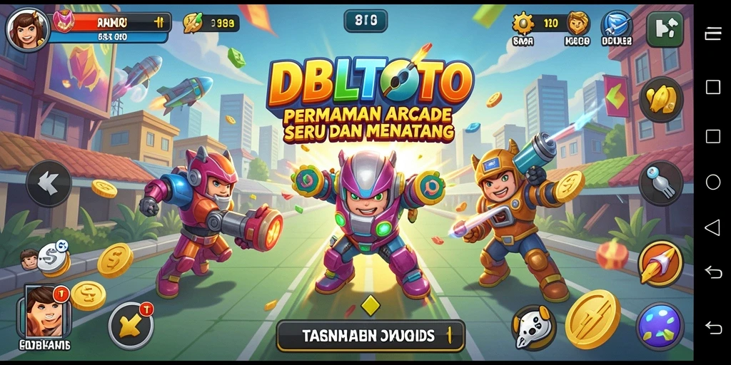 Screenshot gameplay DBLTOTO yang menunjukkan keseruan permainan Arcade.