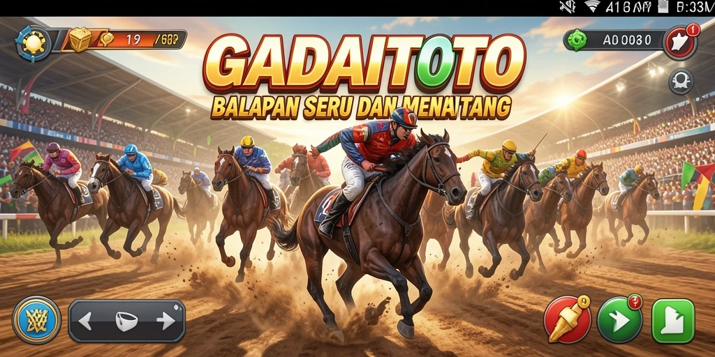 Tampilan gameplay GADAITOTO yang menegangkan dan seru.
