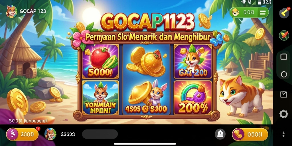 Tampilan gameplay Slot GOCAP123 dengan grafis yang menarik.