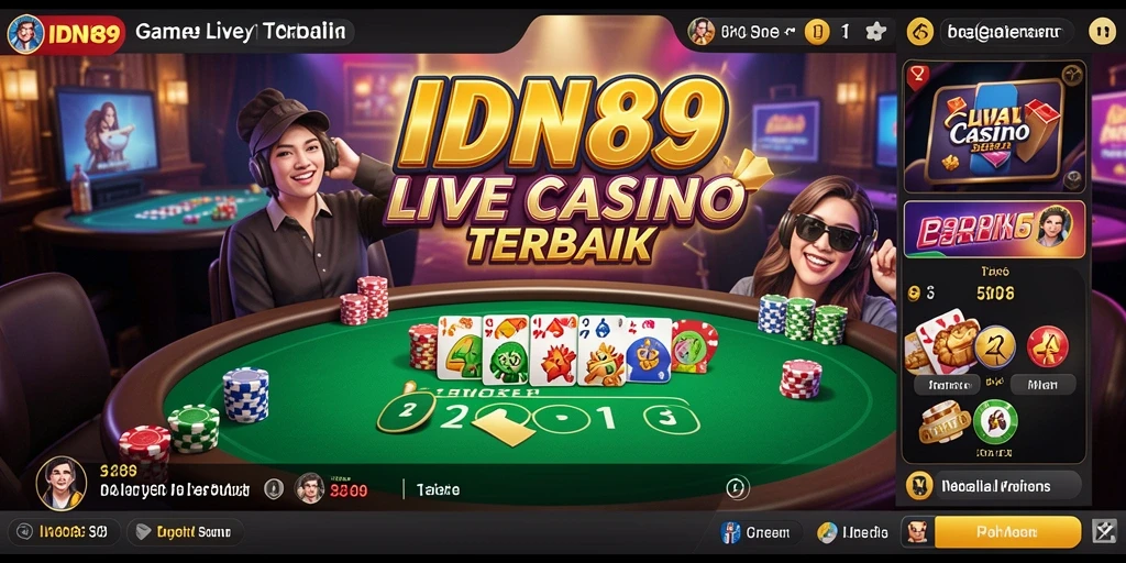 Tampilan gameplay mendebarkan di IDN89 Live Casino.