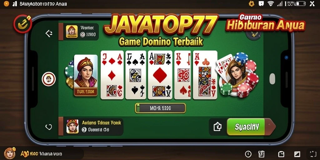 Tampilan gameplay Domino yang menegangkan dan menarik di JAYATOP77.