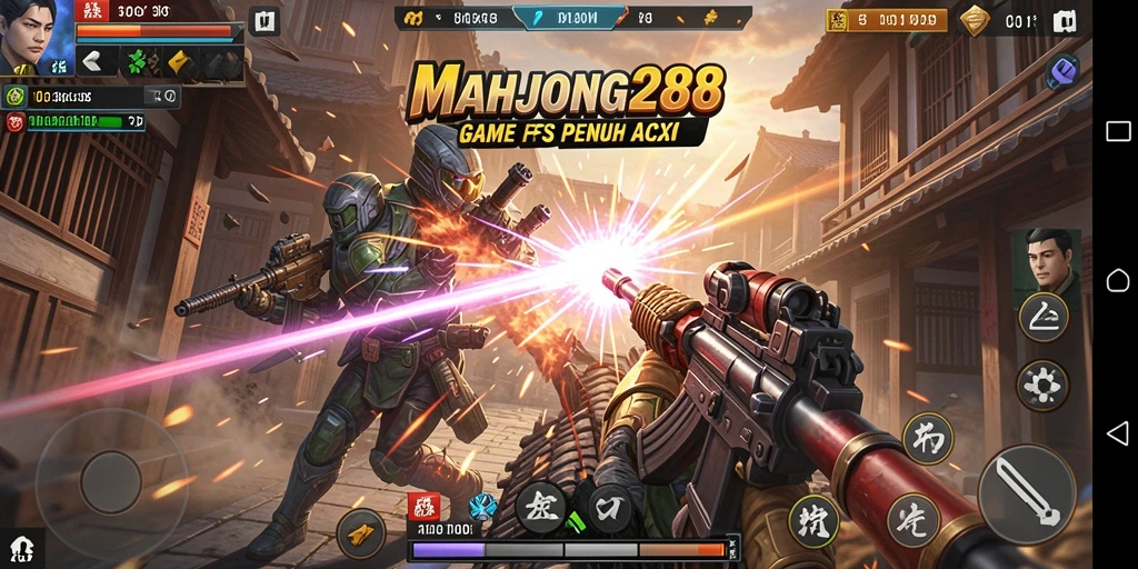 Tangkapan layar gameplay intens di MAHJONG288.