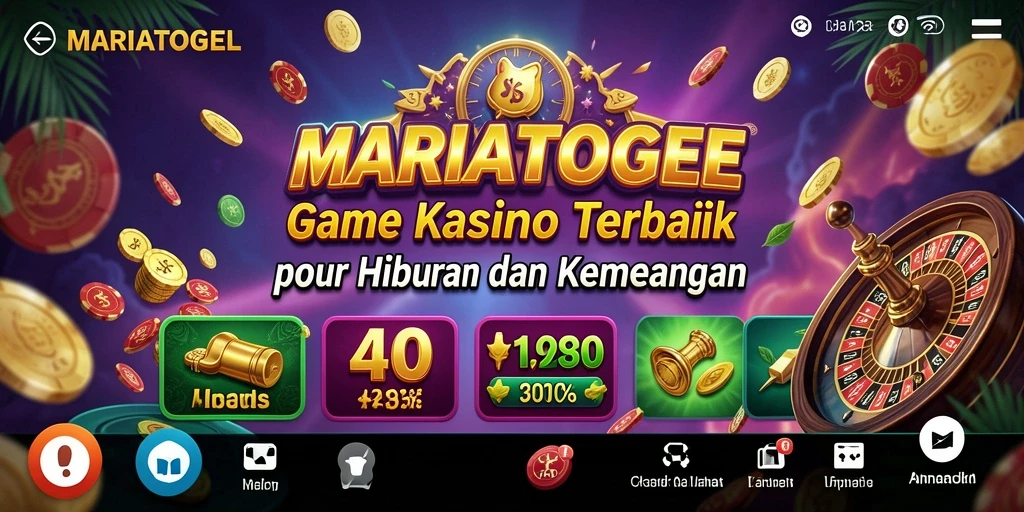 Tampilan gameplay menarik dan interaktif dari MARIATOGEL.