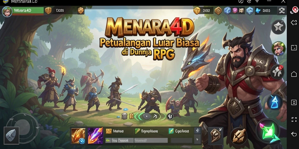 Screenshot gameplay MENARA4D menampilkan aksi seru di dunia RPG.