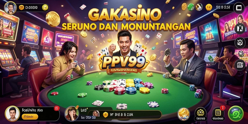 Tampilan menarik dari gameplay PPV99 yang seru di dunia Kasino.