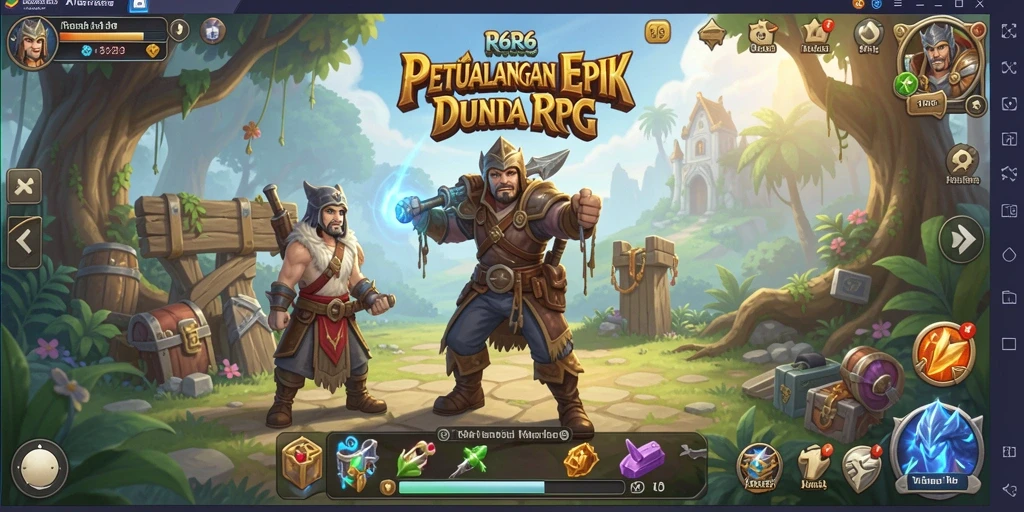 Tampilan gameplay menarik dari game RPG R6R6.