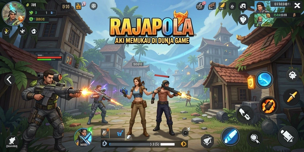Tampilan gameplay seru dalam RAJAPOLA dengan aksi memukau.