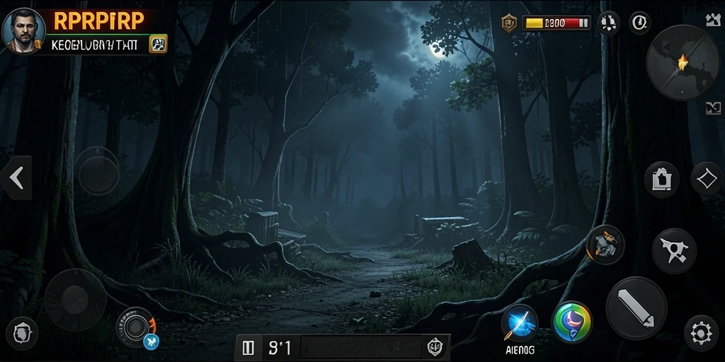 Screenshot RPRPRP menampilkan suasana mencekam dalam gameplay.