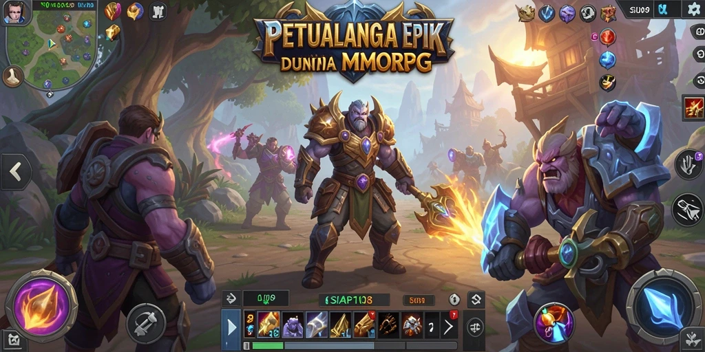 Tangkapan layar gameplay hebat dari SIAP108 yang menunjukkan petualangan MMORPG.