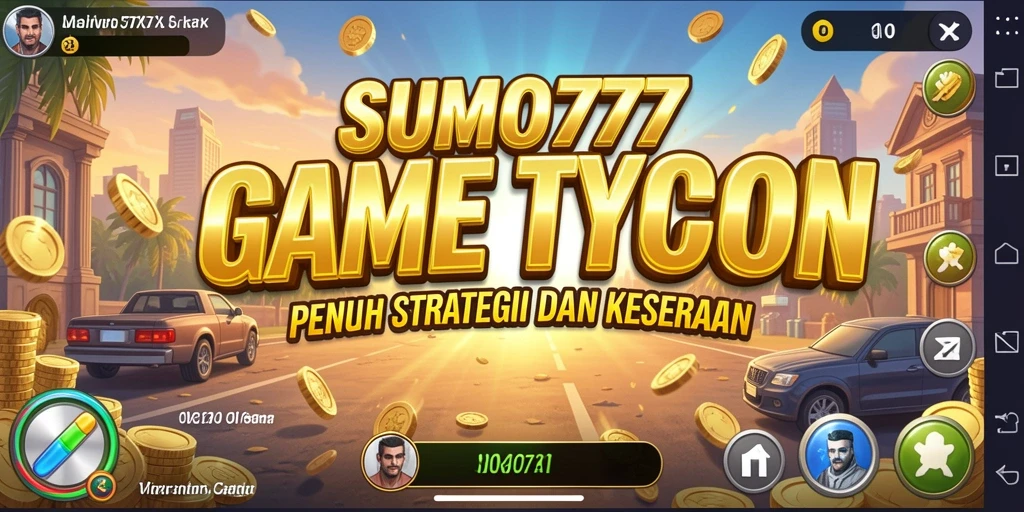 Tampilan menarik dari permainan Tycoon SUMO777 yang menampilkan strategi bisnis.