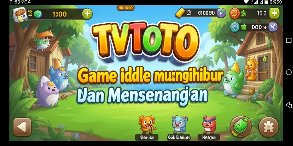Tampilan gameplay TVTOTO yang menarik dan penuh warna.