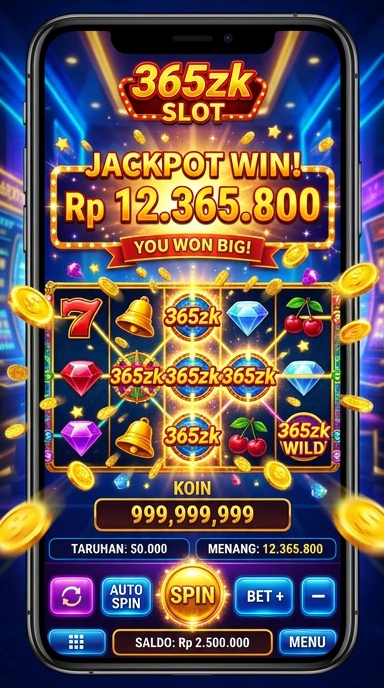 Tampilan antarmuka aplikasi 365zk yang menarik dan mudah digunakan.